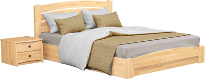 Двуспальная кровать Селена Аури (Бук натуральный), 120х190