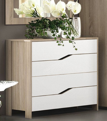 Комод "Доминика" (сонома/белый), 84