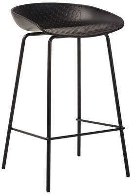 Полубарный стул B-06 черный