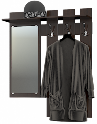 Вешалка Тандем (Венге темный), 90