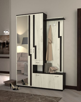 Прихожая "Агата" (венге т./крафт бел.) левая, 133