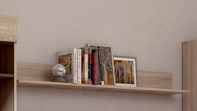 Полка навесная 135 "Аякс" (сонома), 135