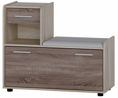 Тумба для обуви Тандем (дуб сонома/трюфель), 90