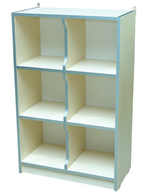 Стенка детская "Зверята" №5 открытый (6 отделений), 600х300х950