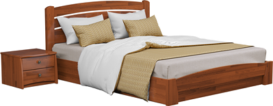 Двуспальная кровать Селена Аури (Ольха темная), 120х200