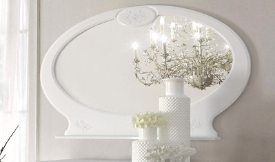 Зеркало "Василиса" (белый), 120