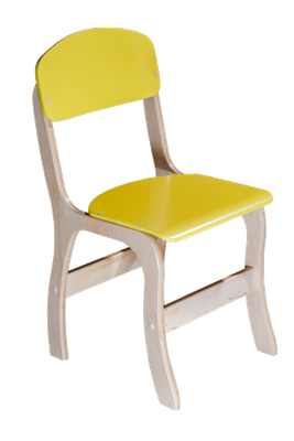 Стул детский фанерный "Фантазия" №1 (сиденья крашеные), 260х293х516