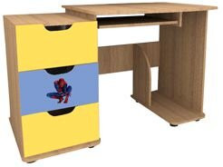 Стол "Человек паук", дуб молочны, 117,6х63,4х75