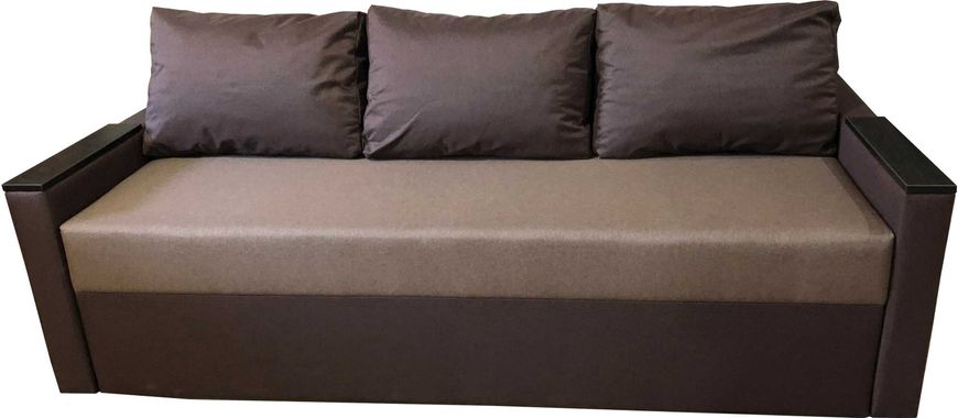 Прямой диван Арни (Бежевый с коричневым), 1 категория