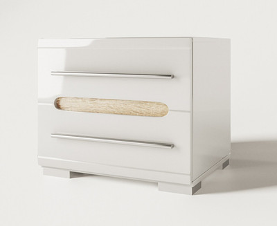 Бьянко тумбочка, дуб сонома,білий, 50