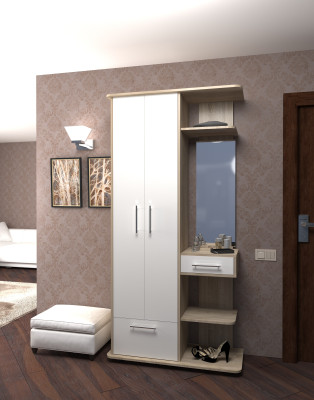 Передпокій "Лада" (сонома/білий), 100