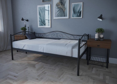 Тахта Элис Люкс, Черный, 80х190