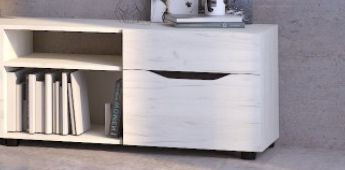 Тумба RТВ 100 "Аякс" (крафт белый\венге) правая, 100