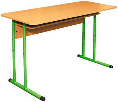 Стол ученический 2-местный с полкой .№ 4-6 (Регулируемый по высоте)