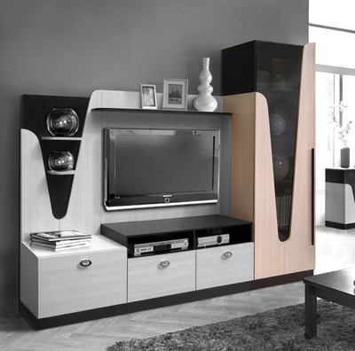 Витрина "Арья" правая (венге/дуб мол.), 55