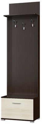 Вешалка Бриз (Венге темный/Дуб молочный), 60