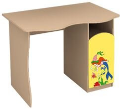 Стол "Русалочка", дуб молочны, 102,2х60х98