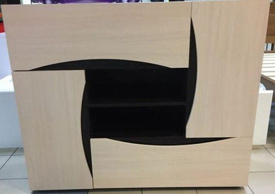 Комод "Амулет" (Дуб молочный/венге), 120