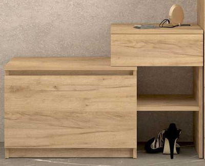 Тумба обувная "Брайт" 90 (крафт золотой), 90