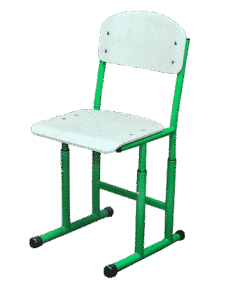 Стул на полозьях регулируемый по высоте №4-6 (круглая труба)