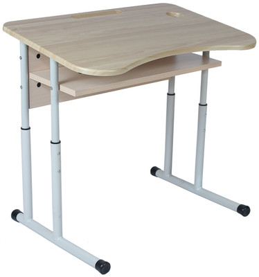 Стол ученический 1-местный с полкой и вырезом под пенал, стакан №4-6