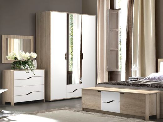 Шкаф "Доминика" (сонома/белый), 148