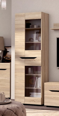 Витрина "Аякс" высокая правая (сонома\венге), 65