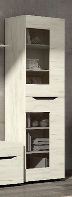 Витрина "Аякс" высокая левая (крафт белый\вен), 65