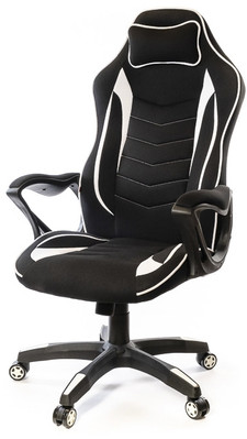 Кресло геймерское Кронум PL TILT Белый (Черный/Белый)