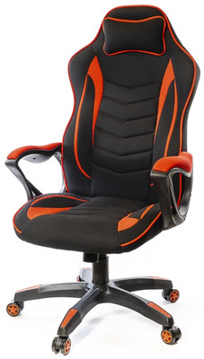 Кресло геймерское Кронум PL TILT Черный (Черный/Красный)