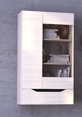 Витрина "Аякс" навесная правая (крафт белый\вен), 65