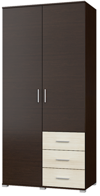 Шкаф Бриз ШП-4 (венге тёмный/дуб молочный), 100