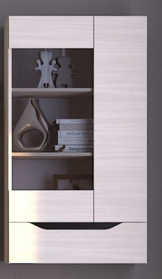 Витрина "Аякс" навесная левая (дуб мол.\вен), 65