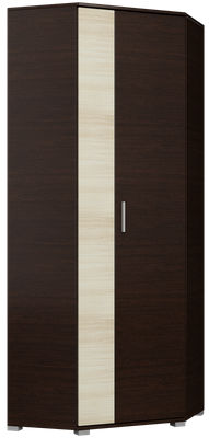 Шкаф угловой Бриз ШКУ-14 (венге тёмный/дуб молочный), 80