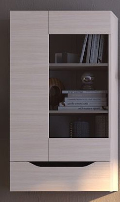 Витрина "Аякс" навесная правая (дуб мол.\вен), 65