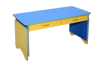 Стол детский 2-местный с ящиками, 1100х500х500/560/620/680