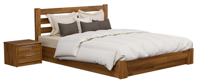 Двуспальная кровать Селена (Орех светлый), 120х190