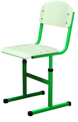 Стул Т-образный регулируемый по высоте №4-6 из HPL покрытием (квадратная труба)