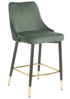 Полубарный стул B-128 изумрудный вельвет
