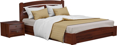 Двуспальная кровать Селена Аури (Каштан), 120х190