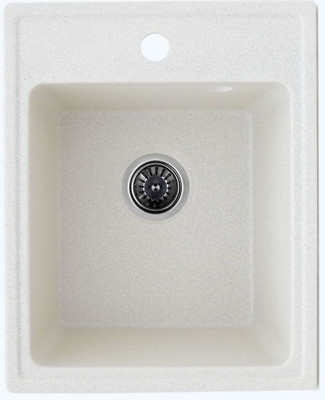 Мойка гранитная Platinum RUBY 4050 белый в точку