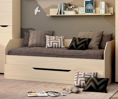 Кровать двухместная "Аякс" (дуб мол\венге), 80х190