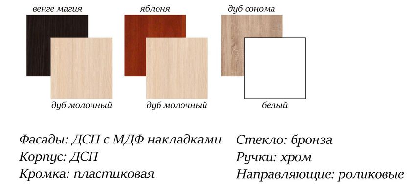 Витрина "Селеста" (венге/дуб молочный), 55