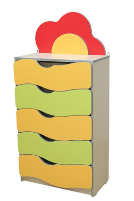 Стенка детская "Цветочная поляна" №3 с ящиками, 600х300х1247