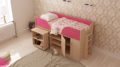 Ліжко-трансформер Пумба, 80х190