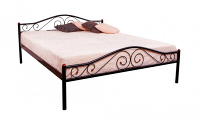 Кровать ЭЛИС ЛЮКС 160 двуспальная, Черный, 160х200