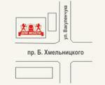 Схема проезда к дому мебели «Люкс»