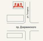 Схема проезда к дому мебели «Престиж»